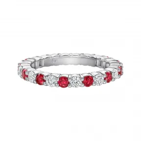 海瑞温斯顿/HarryWinston 爪镶圆形明亮式切工红宝石戒指 WBRPRDS05SP05