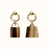 爱马仕/Hermes Amulette Maroquinier耳环 H057003FD00