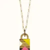 爱马仕/Hermes Amulette Laquee Padlock项链，大号 H057073FD01