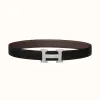 爱马仕/Hermes H 雕纹皮带扣&双面皮腰带32毫米 H064540CK05-H073967CAAB110