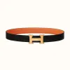 爱马仕/Hermes H 皮带扣&双面皮腰带32毫米 H064544CC06-H073967CAAE100