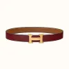 爱马仕/Hermes H 皮带扣&双面皮腰带32毫米 H064544CC06-H075394CAAC100