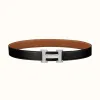 爱马仕/Hermes H 皮带扣&双面皮腰带32毫米 H064544CK05-H073967CAAA095