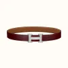 爱马仕/Hermes H 皮带扣&双面皮腰带32毫米 H064544CK05-H073967CAAX090