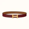 爱马仕/Hermes H 皮带扣&双面皮腰带32毫米 H064544CM2M-H075394CAAC100