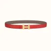 爱马仕/Hermes Mini Constance 皮带扣&双面皮腰带24毫米 H064545CC06-H052150CAED080