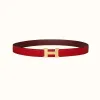 爱马仕/Hermes Mini Constance 皮带扣&双面皮腰带24毫米 H064545CC06-H052150CAEM080