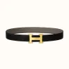 爱马仕/Hermes H Martelee皮带扣&双面皮腰带32毫米 H064549CC06-H073967CAAC105