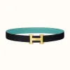 爱马仕/Hermes H Martelee皮带扣&双面皮腰带32毫米 H064549CC06-H075394CAAS090