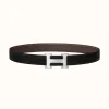 爱马仕/Hermes H Martelee皮带扣&双面皮腰带32毫米 H064549CK05-H073967CAAB105