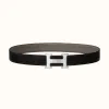 爱马仕/Hermes H Martelee皮带扣&双面皮腰带32毫米 H064549CK05-H073967CAAC105