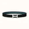 爱马仕/Hermes H Martelee皮带扣&双面皮腰带32毫米 H064549CK05-H073967CAAD110
