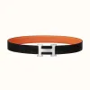 爱马仕/Hermes H Martelee皮带扣&双面皮腰带32毫米 H064549CK05-H073967CAAE080