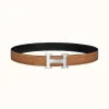 爱马仕/Hermes H Martelee皮带扣&双面皮腰带32毫米 H064549CK05-H081703CAAA100