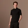 爱马仕/Hermes Broderie H纽扣领polo衫 H072325HA02LA