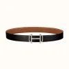 爱马仕/Hermes Royal皮带扣&双面皮腰带32毫米 H075371CK05-H073967CAAA085