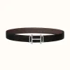 爱马仕/Hermes Royal皮带扣&双面皮腰带32毫米 H075371CK05-H073967CAAB100