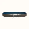 爱马仕/Hermes Rythme 皮带扣&双面皮腰带32毫米 H075375CK05-H073967CABD095