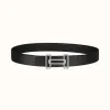 爱马仕/Hermes Rythme 皮带扣&双面皮腰带32毫米 H075375CK05-H073996CAAF100