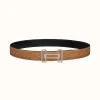 爱马仕/Hermes Rythme 皮带扣&双面皮腰带32毫米 H075375CK05-H081703CAAA095