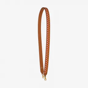 爱马仕/Hermes 米色 Tressage cuir chevron肩带25毫米 H076298CCAC085