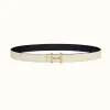 爱马仕/Hermes Mors H皮带扣&双面皮腰带24毫米 H077922CC06-H052150CAET080