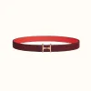 爱马仕/Hermes Mors H皮带扣&双面皮腰带24毫米 H077922CDZ2-H052150CAEQ085