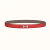 爱马仕/Hermes Mors H皮带扣&双面皮腰带24毫米 H077922CK05-H052150CAED080
