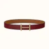 爱马仕/Hermes H d'Ancre皮带扣&双面皮腰带32毫米 H077931CP2K-H075394CAAC100