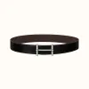 爱马仕/Hermes H d'Ancre皮带扣&双面皮腰带38毫米 H077938CK05-H077971CAAB080