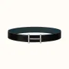 爱马仕/Hermes H d'Ancre皮带扣&双面皮腰带38毫米 H077938CK05-H077971CAAE100