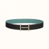 爱马仕/Hermes H d'Ancre皮带扣&双面皮腰带38毫米 H077938CP2K-H077971CAAL095
