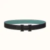 爱马仕/Hermes 5382皮带扣&双面皮腰带32毫米 H080029CY89-H073967CAAW100