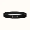 爱马仕/Hermes H Hippique皮带扣&双面皮腰带38毫米 H080030CK05-H075387CAAF085