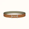 爱马仕/Hermes H Hippique皮带扣&双面皮腰带38毫米 H080030CK05-H075387CAAI105