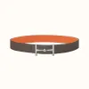 爱马仕/Hermes H Hippique皮带扣&双面皮腰带38毫米 H080030CK05-H075406CAAY110