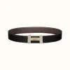 爱马仕/Hermes H Optique皮带扣&双面皮腰带38毫米 H080033CP2K-H075387CAAB095