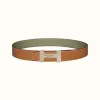 爱马仕/Hermes H Optique皮带扣&双面皮腰带38毫米 H080033CP2K-H075387CAAI105