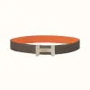 爱马仕/Hermes H Optique皮带扣&双面皮腰带38毫米 H080033CP2K-H075406CAAY095
