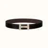 爱马仕/Hermes H Optique皮带扣&双面皮腰带38毫米 H080033CP2K-H077971CAAB090
