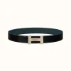 爱马仕/Hermes H Optique皮带扣&双面皮腰带38毫米 H080033CP2K-H077971CAAE100