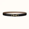 爱马仕/Hermes Heritage皮带扣&双面皮腰带24毫米 H081082CC06-H052150CABU080