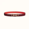 爱马仕/Hermes Heritage皮带扣&双面皮腰带24毫米 H081082CC06-H052150CAEQ085
