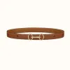 爱马仕/Hermes Heritage皮带扣&印花皮腰带24毫米 H081082CC06-H081646UAAB075