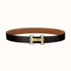 爱马仕/Hermes Farwest皮带扣&双面皮腰带32毫米 H081655CUZ3-H073967CAAA115