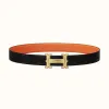 爱马仕/Hermes Farwest皮带扣&双面皮腰带32毫米 H081655CUZ3-H073967CAAE090