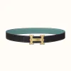 爱马仕/Hermes Farwest皮带扣&双面皮腰带32毫米 H081655CUZ3-H073967CAAW090