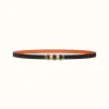 爱马仕/Hermes Chaine Medor皮带扣&双面皮腰带13毫米 H081659CC06-H065538CAUA085