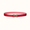 爱马仕/Hermes H Email 24皮带扣&双面皮腰带24毫米 H081663CAAA-H052150CADO080