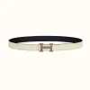 爱马仕/Hermes H Email 24皮带扣&双面皮腰带24毫米 H081663CAAA-H052150CAET090